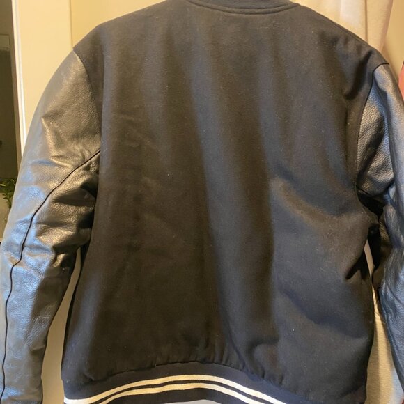 Nike Authentics Leather Varsity Jacket - Picture 5 of 13